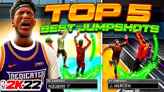 TOP 5 BEST JUMPSHOTS IN NBA 2K22 CURRENT GEN  NEXT GEN • BEST JUMPSHOTS FOR ALL BUILDS [upl. by Elagiba]