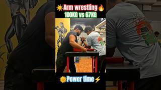 100KG VS 67KG🚩armwrestling armworkout devonlarratt practice viral trending speed power [upl. by Floyd]