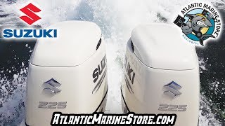 31 Trophy Repowered with Twin 225HP Suzukis by Atlantic Marine [upl. by Claire230]