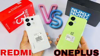 Unboxing Showdown Redmi Note 13 5G Vs Oneplus Nord Ce 3 Lite [upl. by Hynda907]