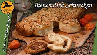 Süsse Bienenstich Schnecken mit köstlicher Mandelkruste [upl. by Riebling]