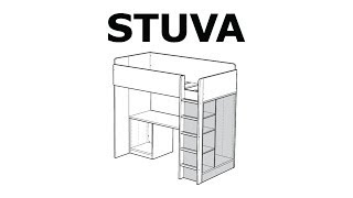 How to assemble the STUVA storage unit [upl. by Sloatman987]