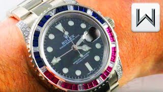 Rolex GMT Master II quotPepsi Patriotquot 116759SARU GMT Master 2 Pepsi Luxury Watch Review [upl. by Othella]