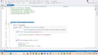 Fix CS0116 A namespace cannot directly contain members such as fields methods or statements  C [upl. by Layman]