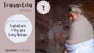 Traumstola  Stola stricken  Easy auch für Anfänger [upl. by Carli333]