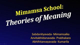 Mimamsa  Vakyartha  Anvitabhidanavda  Abhihitanvayavada  SabdaNityavada Philosophy Simplified [upl. by Kotick]