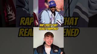 Rap LYRICS That REALLY HAPPENED 2 😳💯rap kendricklamar shorts [upl. by Mccahill519]