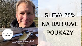 Sleva 25 na dárkové poukazy [upl. by Whitehouse]