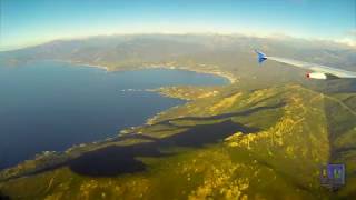 Vol ParisAjaccio en timelapse depuis le hublot de lavion avec une belle arrivée en Corse [upl. by Tiny]