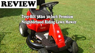 Review TroyBilt 382cc 30Inch Premium Neighborhood Riding Lawn Mower 2020 [upl. by Beyer]