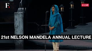 LIVE Nobel Laureate Malala Yousafzai Speaks at Nelson Mandela Annual Lecture [upl. by Micheal]