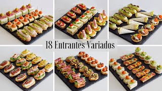 18 Deliciosas y Fáciles Recetas de CANAPÉS y ENTRANTES de Primavera  Recopilación  DarixLAB [upl. by Catima]