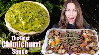 The Perfect CHIMICHURRI SAUCE Recipe That will Change Everything [upl. by Hadeehsar]