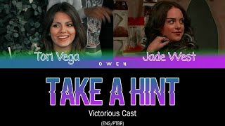 Victorious Cast Take a Hint Color Coded Lyrics ENGPTBR [upl. by Onitnerolf]