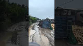 tractortrailer accident in Vietnam youtubeshorts [upl. by Cyprus]