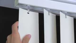 How to Remove and Install Vertical Blind Vanes [upl. by Esilrahc]