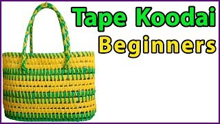 2 ரோல் Tape wire Koodai Full Tutorial for beginners  Plastic wire Koodai [upl. by Solis309]