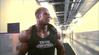 Jay Cutler runs into Ronnie Coleman at 2008 Mr Olympia [upl. by Nylaras901]