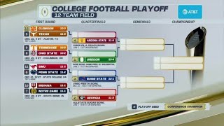 12 Team CFP Bracket REVEALED [upl. by Yelmene237]