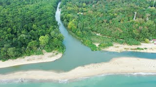 Плаж Камчия и устието на река Камчия Kamchia beach and the mouth of Kamchia river Bulgaria by Drone [upl. by Fridlund]