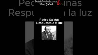 Pedro Salinas  Respuesta a la luz poesiarecitada poesia [upl. by Attennod]