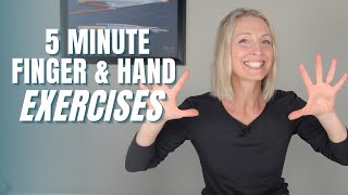 5 Minute Finger and Hand Stiffness Exercise Routine for Both Hands No Equipment Required [upl. by Atinek]