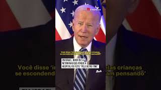 Em Israel Biden diz a Netanyahu que ataque a hospital foi feito quotpelo outro timequot [upl. by Nednil]