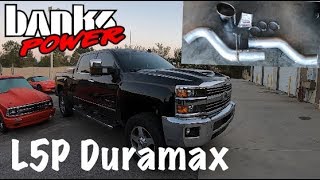 Banks Power L5P Duramax Monster Exhaust System Install [upl. by Eikin]