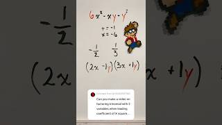 Can you factor a complex trinomial with TWO variables shorts [upl. by Aeirdna]