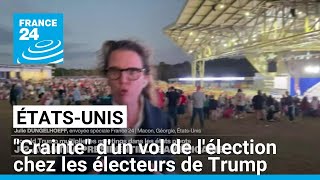 ÉtatsUnis  il y a une quotcraintequot dun vol de lélection chez les électeurs de Trump [upl. by Alcock25]