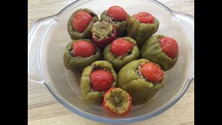 ZEYTİNYAĞLI BİBER DOLMASI TARİFİ [upl. by Veronica]