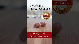 Smallest Hearing aids starting at Rs25000 … chennai hearingaids digitalhearingaid [upl. by Nolie551]