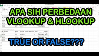 Perbedaan VLookUp dan HLook Up beserta Tutorial Penggunaannya [upl. by Aurita]