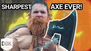 Sharpest Axe Youve Ever Seen  HandForged [upl. by Gapin110]