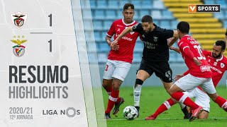 Highlights  Resumo Santa Clara 11 Benfica Liga 2021 12 [upl. by Llemij305]