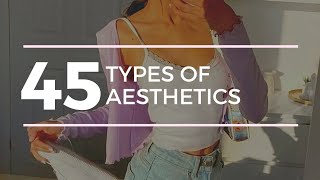 45 TYPES OF AESTHETICS  Find your Aesthetic Guide [upl. by Anahpets]