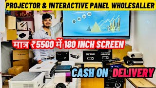 PROJECTOR MARKET IN CHANDNI CHOWK  INTERACTIVE PANELS  4K Projectors  White Board  Smart Class [upl. by Nova728]