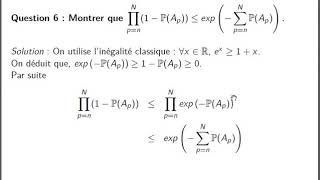 APPLICATION Lemme de BorelCantelli  Partie 2 [upl. by Lib]