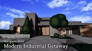 BLOXBURG Modern Industrial Getaway  NoGamepass  Speedbuild  Roblox [upl. by Aneehsat]