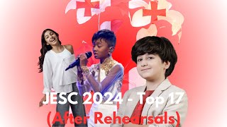 Junior Eurovision 2024  Top 17 AFTER REHEARSALS [upl. by Aileno]