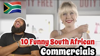 AMERICAN REACTS TO 10 Funny South African Commercials 🇿🇦😂 [upl. by Nillok388]