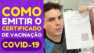 Como Emitir o Certificado Nacional de Vacinação Covid 19 Passaporte Documento 2023 SUS [upl. by Akiv]