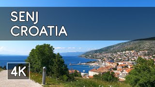 Walking Tour Senj Croatia  4K UHD Virtual Travel [upl. by Tamer]