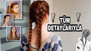 Balıksırtı Saç Örgüsü Nasıl Yapılır anlatarak Balıksırtı Modelleri I french braid 💚 [upl. by Neellek165]