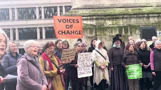 Climate Choirs perform ‘Sing Truth to Power’ for Defend Our Juries [upl. by Sabelle]