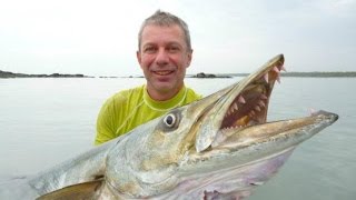 Worlds Biggest Barracuda Ever Caught [upl. by Kizzee965]