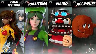 AsukaRei vs Luigi Palutena vs Booster vs Meatwad [upl. by Nitsir]