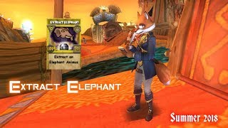 Wizard101 New Extract Elephant  Monstrology Summer 2018 Test Realm [upl. by Ahsirat859]