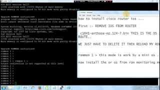 How to install ios in cisco router [upl. by Wye]