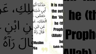 Prophet Muhammad PBUH  Sahih Muslim 176a  shorts [upl. by Naejarual]